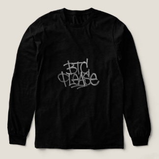 "BTC Please" (Zwart) Tri-Blend Shirt