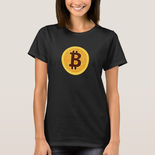 Btc tickersymbool Bitcoin Cryptovaluta T-shirt (Voorkant)