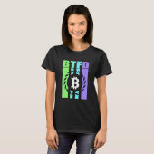 Btfd Koop De Dip Hodl Btc Bitcoin Blockchain Munt T-shirt (Voorkant volledig)
