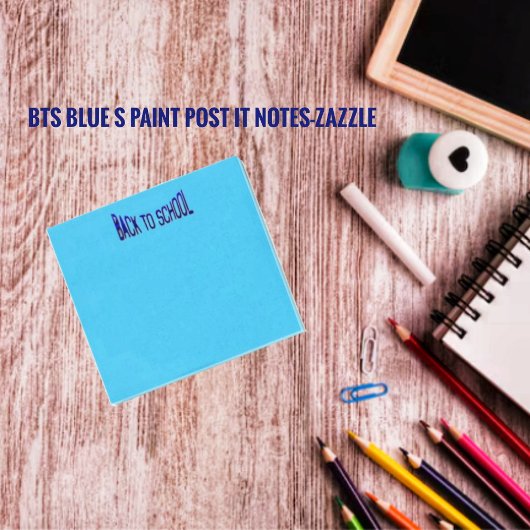 BTS Blue S Paint Post-it® Notes