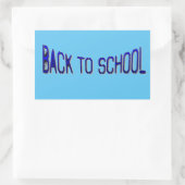 BTS Blue S Paint Rechthoekige Sticker (Tas)