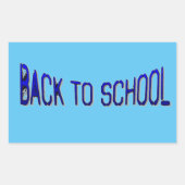 BTS Blue S Paint Rechthoekige Sticker (Voorkant)