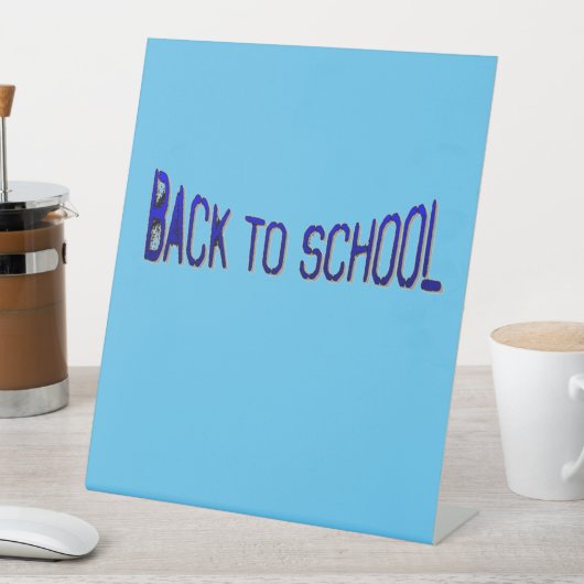 BTS Blue S Paint Reclamebord Met Voetstuk (Insitu)