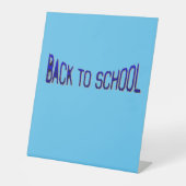 BTS Blue S Paint Reclamebord Met Voetstuk (Voorkant)