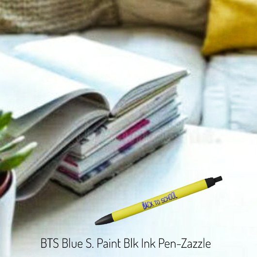 BTS Blue S Paint Zwarte Inkt Pen