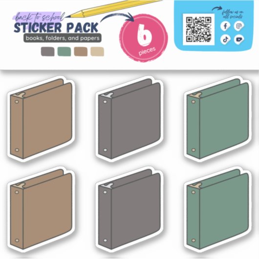 BTS- BOEKEN, PAPIEREN (3RING MULTOMAP) STICKER (Voorkant)