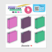 BTS- BOEKEN, PAPIEREN (3RING MULTOMAP) STICKER (Vel)