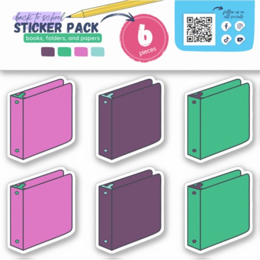 BTS- BOEKEN, PAPIEREN (3RING MULTOMAP) STICKER (Voorkant)