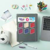 BTS- BOEKEN, PAPIEREN (3RING MULTOMAP) STICKER (iPad Cover)