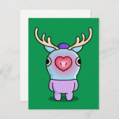 BTS BT21 Mang Rudolph - Cartão de Natal Feestdagenkaart (Voorkant / Achterkant)