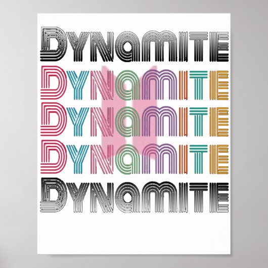 BTS DYNAMITE HOBI ( NIEUW SONG ) POSTER (Voorkant)