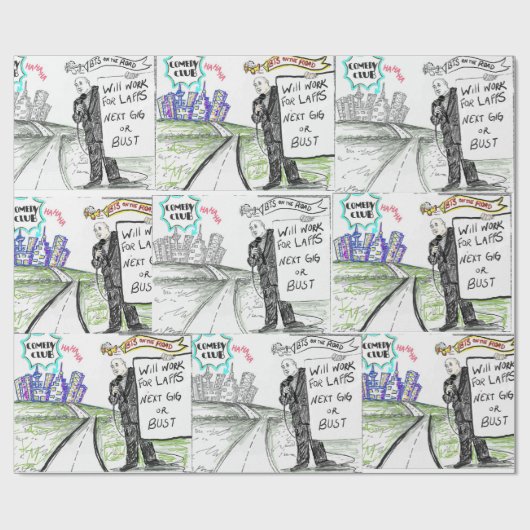 BTS op de weg Cadeaupapier (Vlak)