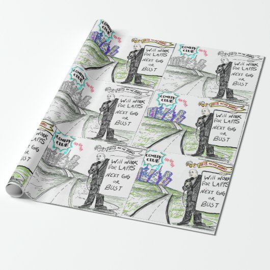 BTS op de weg Cadeaupapier (Uitgerold)