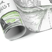 BTS op de weg Cadeaupapier (Rol Hoek)