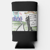 BTS op de weg Seltzer Blikjeskoeler (Voorkant)