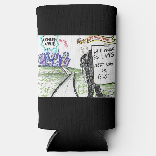 BTS op de weg Seltzer Blikjeskoeler (Voorkant)