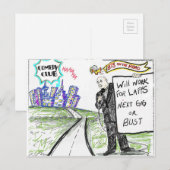 BTS op het Briefkaart van de weg (Voorkant / Achterkant)