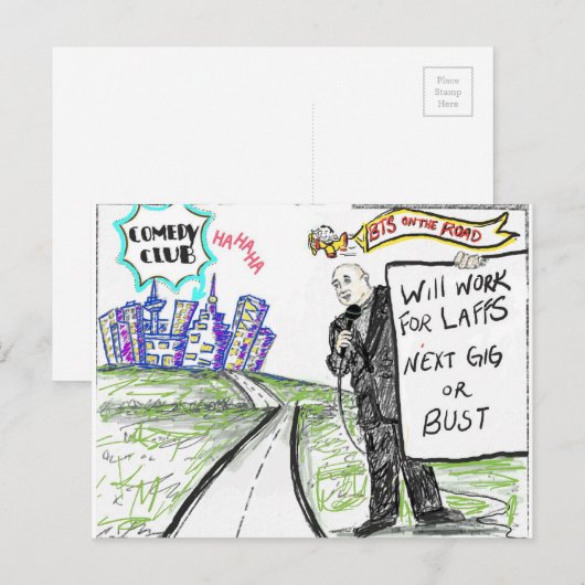 BTS op het Briefkaart van de weg (Voorkant / Achterkant)