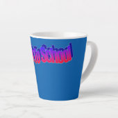 BTS-rood-blauw Latte Mok (Rechterhoek)