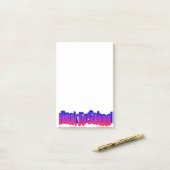 BTS-rood-blauw Post-it® Notes (Op bureau)