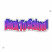 BTS-rood-blauw Sticker (Voorkant)