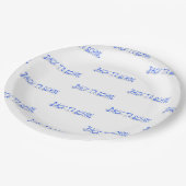 BTS Shadow-Blue Papieren Bordje (Gekanteld)