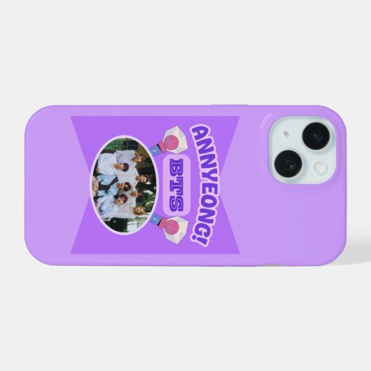 BTS telefoonhoesje iPhone 15 Case (Achterkant horizontaal)