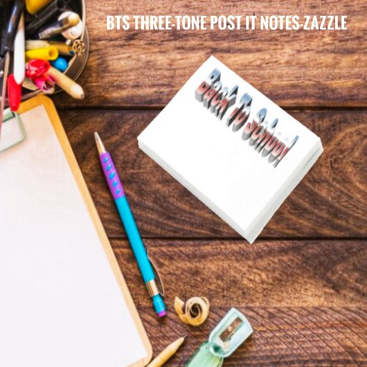 BTS-Three-Tone Post-it® Notes