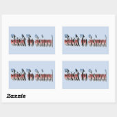 BTS Three-Tone Rechthoekige Sticker (Vel)