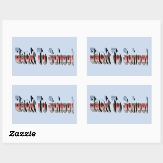 BTS Three-Tone Rechthoekige Sticker (Vel)