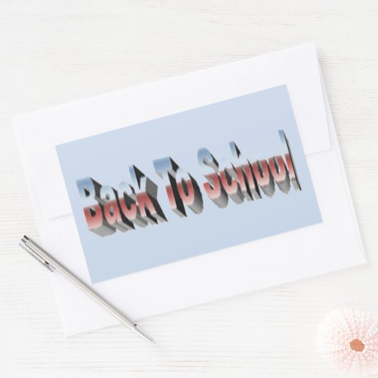 BTS Three-Tone Rechthoekige Sticker (Envelop)