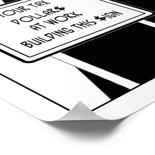 BTW-inkomsten Dit teken maken Poster (Hoek)