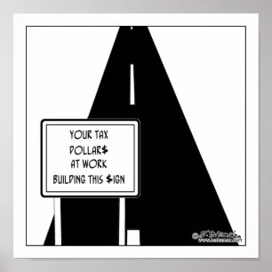 BTW-inkomsten Dit teken maken Poster