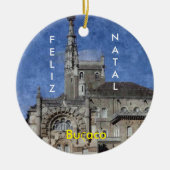 Buҁ aco Portugal kerstversiering Keramisch Ornament (Voorkant)