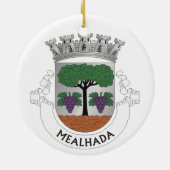 Buҁ aco Portugal kerstversiering Keramisch Ornament (Achterkant)