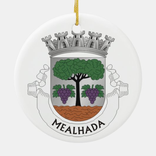 Buҁ aco Portugal kerstversiering Keramisch Ornament (Achterkant)