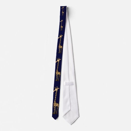 BU - Amazing Giraffe Cartoon Necktie Stropdas (Achterkant)