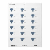 BU- Artsy Olifant Cadeau Labels (Full Sheet)