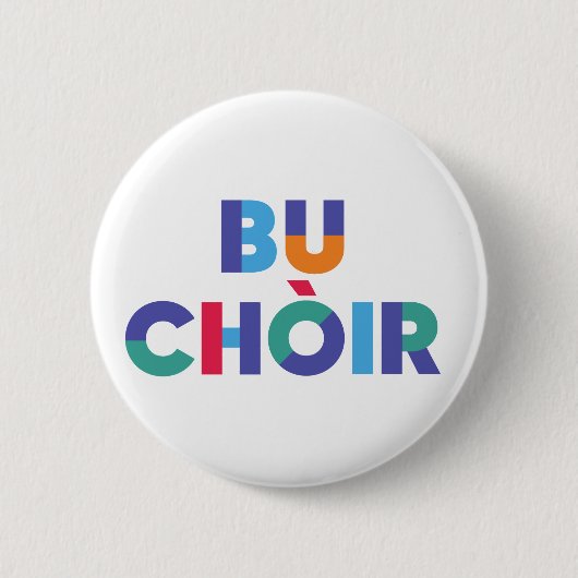 Bu Chòir / Ja - Scottish Independence Bag Ronde Button 5,7 Cm (Voorkant)