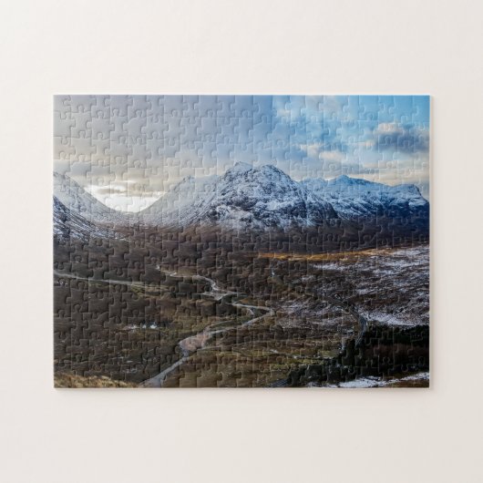 Buachailles Etive Mhor en Beag, Glencoe Scotland Legpuzzel (Horizontaal)