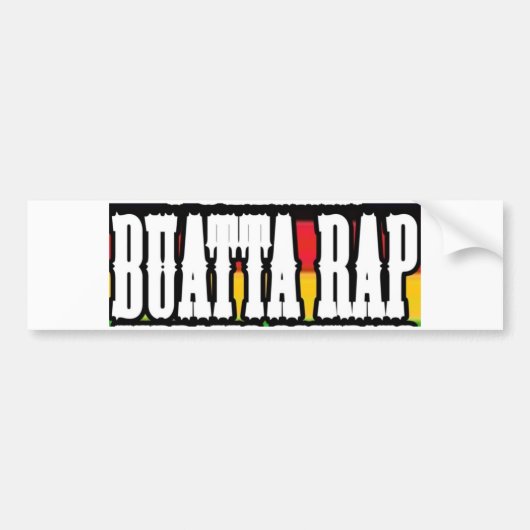 Buatta Rap Bumpersticker (Voorkant)
