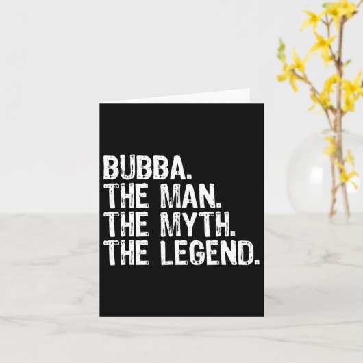 Bub de man de mythe de legende Cool grappig  Kaart (Gele Bloem)