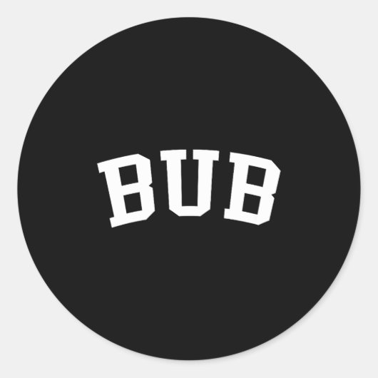 Bub ronde sticker (Voorkant)