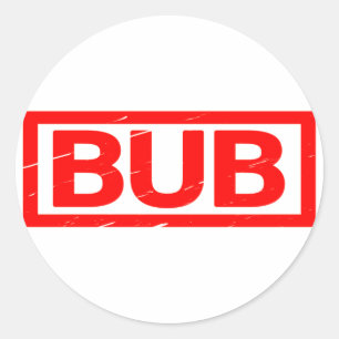 Bub Stamp Ronde Sticker