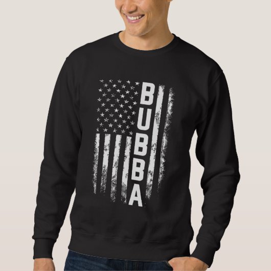 Bubba Amerika vlag voor mannen Vaderdag Trui (Voorkant)