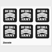 BUBBA ARMY VIERKANTE STICKER (Vel)