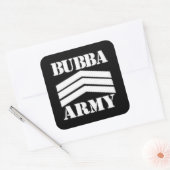 BUBBA ARMY VIERKANTE STICKER (Envelop)