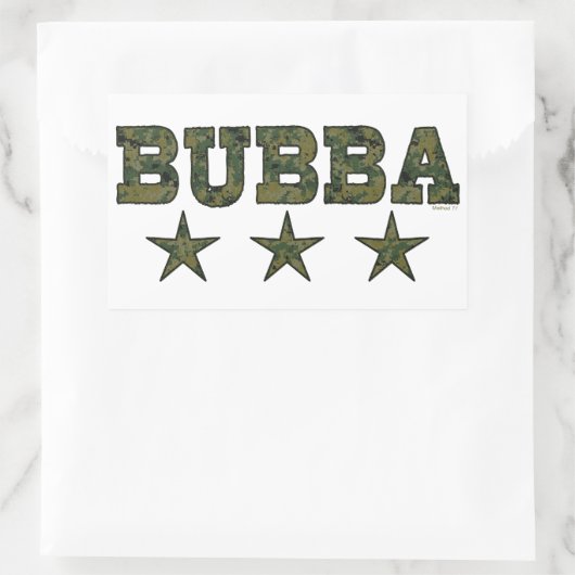 Bubba camouflage sterren Stickers (Tas)
