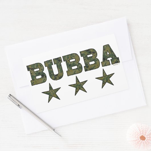 Bubba camouflage sterren Stickers (Envelop)