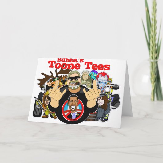 Bubba Claus Feestdagen Kaart (Achterkant)